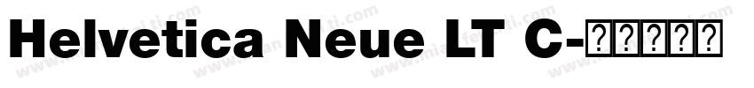 Helvetica Neue LT C字体转换